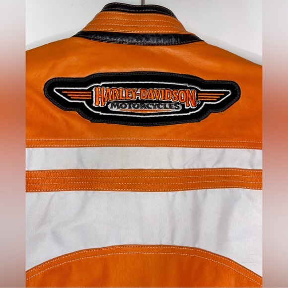 Genuine Leather Motorcycle Jacket-Custom
Made Harley Davidson Style/Dragon Print - Picture 11 of 17